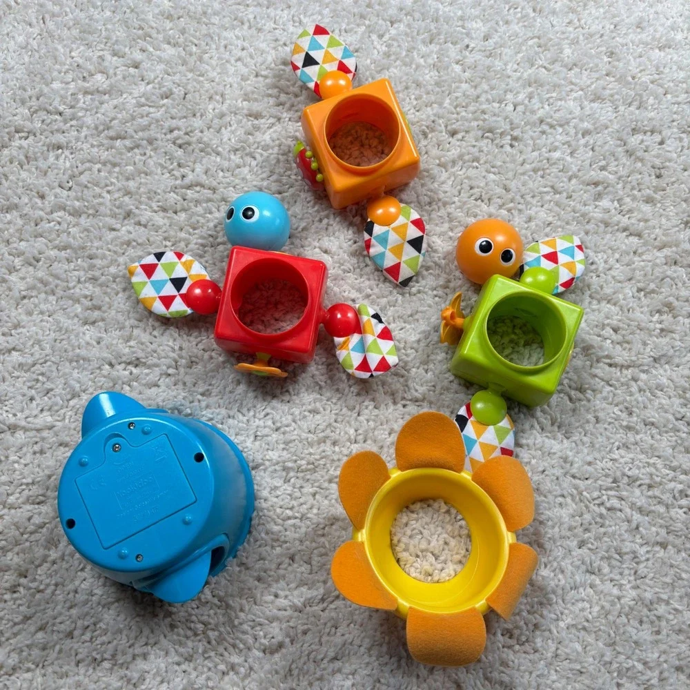 Yookidoo Baby Developmental Stacking Toy Crawl‎ Play Bug Turtle Sounds Motion